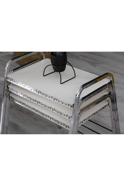 Desire Mirac coffee table, 3 pieces, stackable, metal