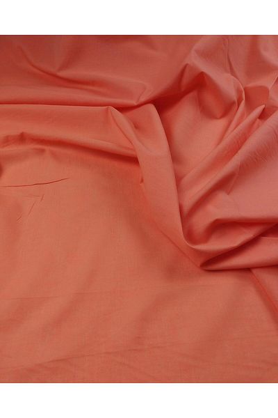 Kumaş Parça Cotton Voile in Sweet Pastel Melon Color (Width 140 cm X Length 290 cm)