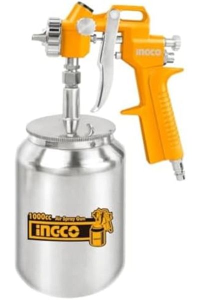 Ingco Spray, 1000 CC Paint Capacity, Yellow/Silver