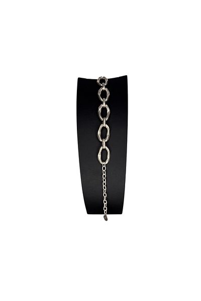 Smyrna Bracelet, Silver Plated, Adjustable, Unisex Bracelet (Rings)