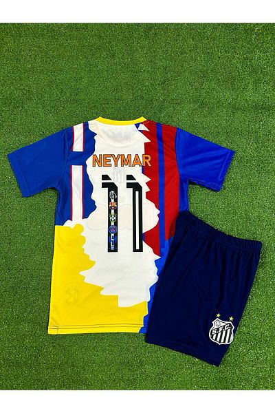 Lion Spor Tricou de fotbal pentru copii Neymar Jr. Special Design All Teams Concept