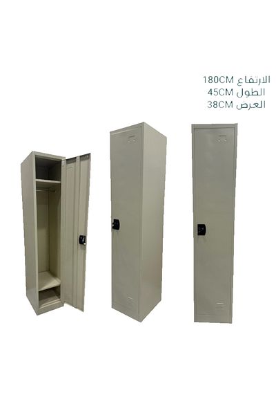 Ch دولاب حديد لوكر باب واحد مع علاقة ملابس
