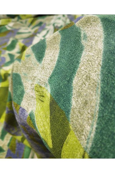 Kumaş Parça Maroken Viscose in Colors with 55% Viscose 45% Rayon Green Purple (Width 140 cm X Length 240 cm)