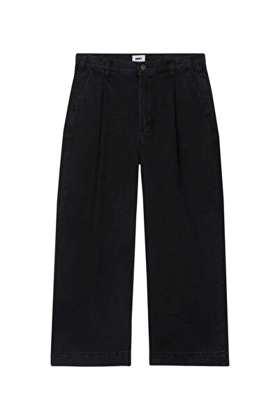 American Rag Cie Oliver Denim Pleated Pant: Men's Black Pants with 100% Cotto...