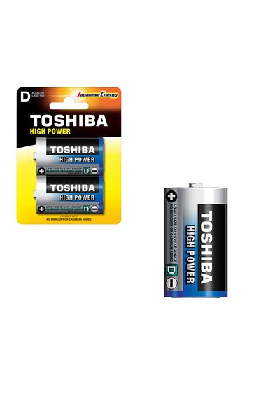 Toshiba Set 2 baterii alcaline LR20, High Power D, 1.5V, in blister
