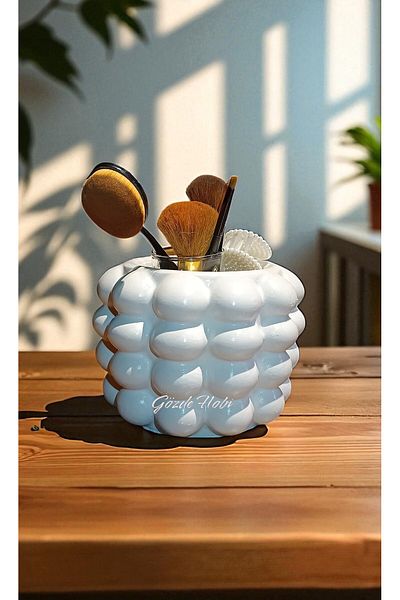 gözde hobi Gözdehobi Bubble 4 Bubble Makeup Brush and Bathroom Cosmetic Jewelry Organizer, Multi-Purpose Organizer