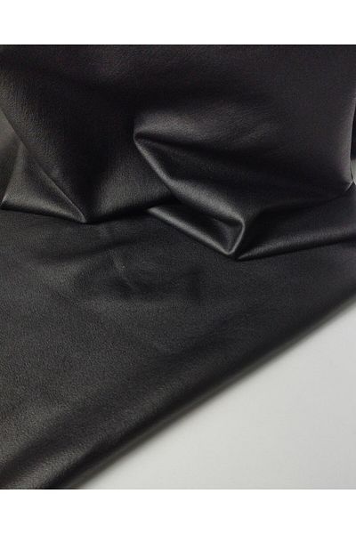 Kumaş Parça TEK EN Tok negru învelit tricotat interlock elastic (lățime 95 cm x lungime 270 cm)