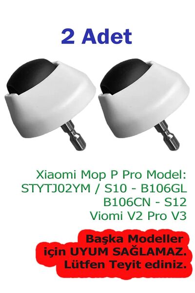 Marketto Roată față compatibilă pentru Xiaomi Mop P Pro STYTJ02YM Viomi V2 pro V3 S10 B106GL B106CN S12 2 buc.