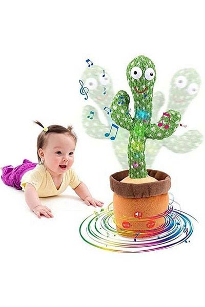 Generic Toys Dancing Cactus Talking Toy Cactus Plush Toy Wriggle & Singing Recording Repeat What You Say Fun
