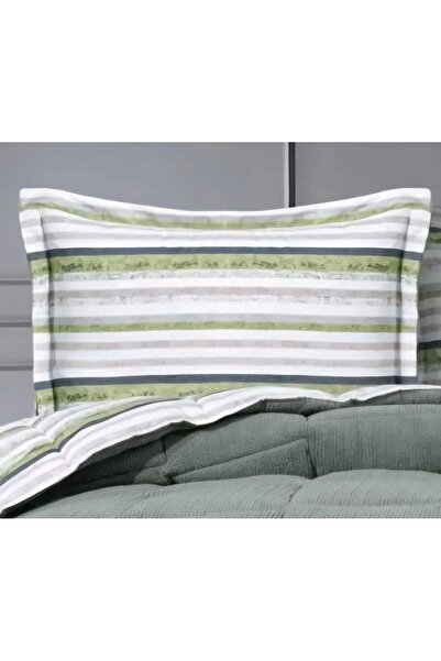 Stoffa Sherpa Haki Pamuk ve Kuzu Yünü Comforter Uyku Set