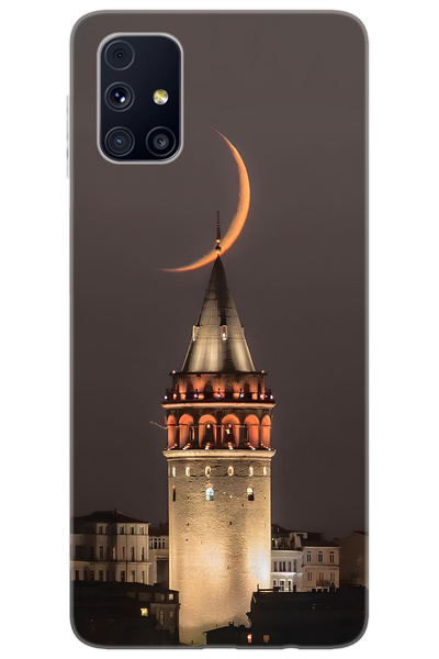 Samsung Galaxy M31S (SM-M317F) Compatible Sheath Pattern Printed Silicone Galata Tower NGO:673 CP-d6O3s0K