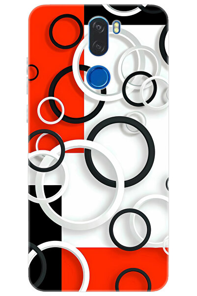 Vestel Venüs Z30 Uyumlu Kılıf Desen Baskılı Silikon Daire Tasarım STK:631 CP-...