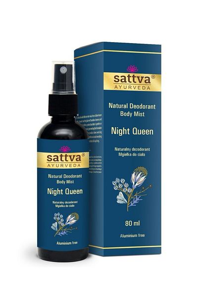 Sattva Ayurveda Deodorant fara aluminiu Night Queen, 80ml - Sattva