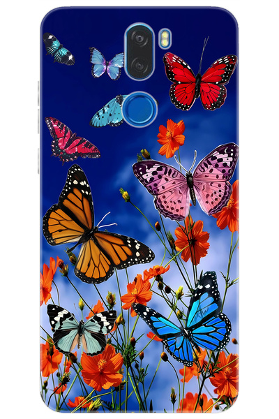 Vestel Venüs Z30 Uyumlu Kılıf Desen Baskılı Silikon Renkli Kelebekler STK:741...