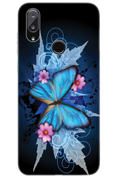 Vestel Venüs E5 Uyumlu Kılıf Desen Baskılı Silikon Kelebek Resim STK:550 CP-0...