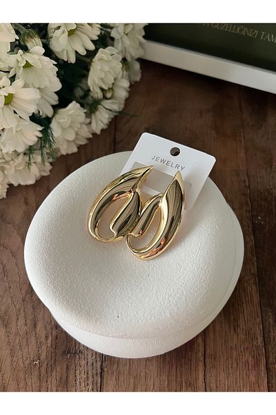 luxyansımalar Gold Light Large Earrings