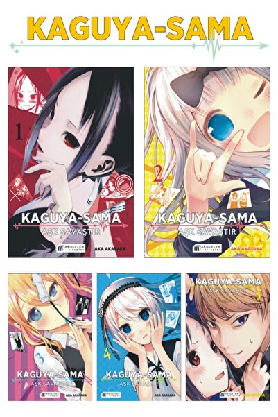 Akılçelen Kaguya-Sama – Aşk Savaştır 1-2-3-4-5 Manga Seti