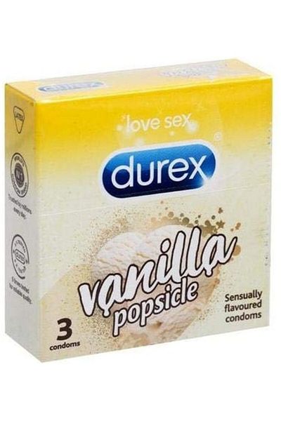 Durex Vanilla Popsicle Flavoured Condoms - 3s