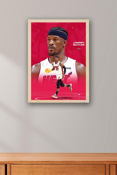 Saturn Pictură înrămată Jimmy Butler - Pictură poster NBA de baschet