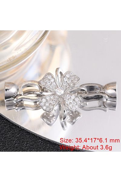 Choice As Photo White Gold Juya 18K Gold Plated Decorative Fasteners Connector Locks Pearls Clasps Accessor