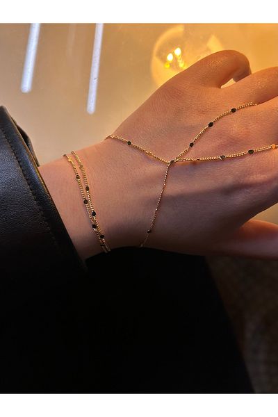 luxyansımalar Gold Flake Chain Model Şahmeran