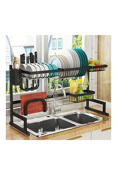 Generic Dish Drying Rack Over Sink Black