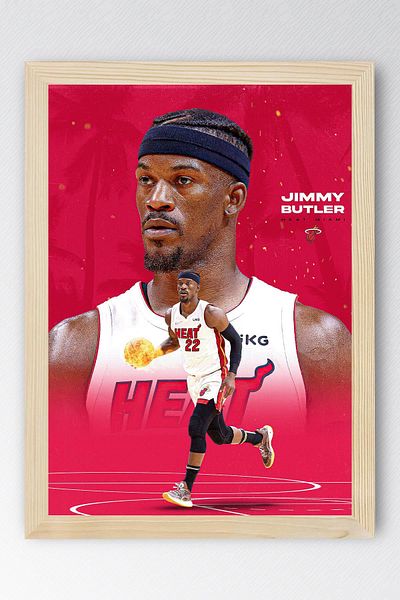 Saturn Pictură înrămată Jimmy Butler - Pictură poster NBA de baschet