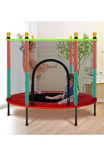 Generic Indoor Trampoline with Protection Net Adult Children Jumping Bed Enclosure Outdoor Trampolines Worko