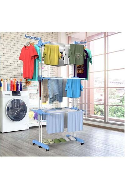 Generic Clothes Drying Rack, Large 4-Tier Foldable Drying Rack