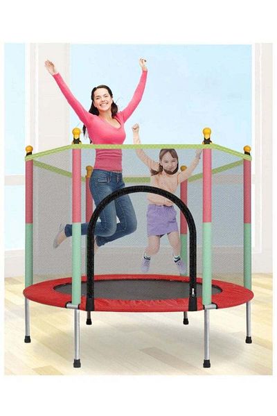 Generic Kids Bouncer Baby Jumper Indoor Trampoline Children Bouncers With Guardrail Fitness Adult