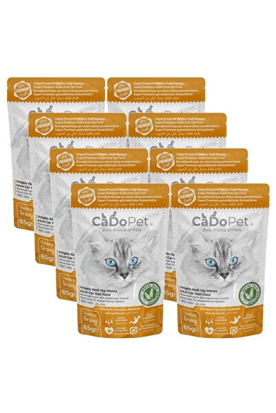 AMORE Cado 8li Yavru Kedi Punch Ödül Maması Chicken, Beef 16lı Sticks