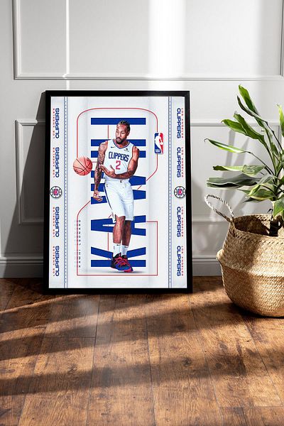 Saturn Pictură înrămată de Kawhi Leonard - Poster NBA Los Angeles Clippers