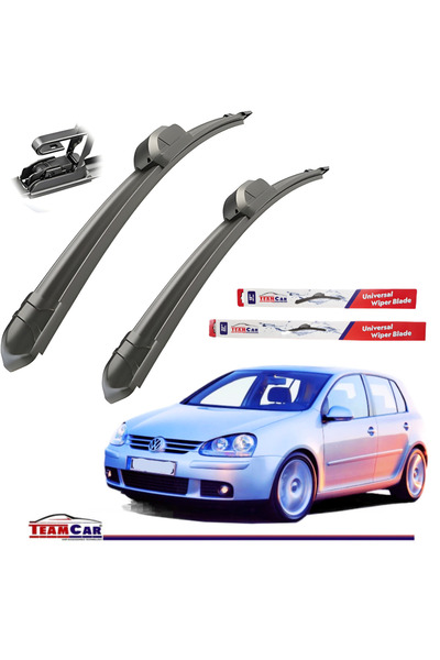 TEAMCAR Wipers Volkswagen Golf 5 (20032008) Flat -Set front