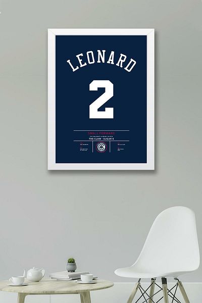Saturn Επιτραπέζιο με κορνίζα Kawhi Leonard Jersey - NBA Los Angeles Clippers