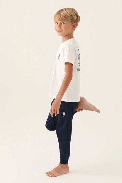 U.S. Polo Assn. BOY'S DOUBLE SET - CREAM