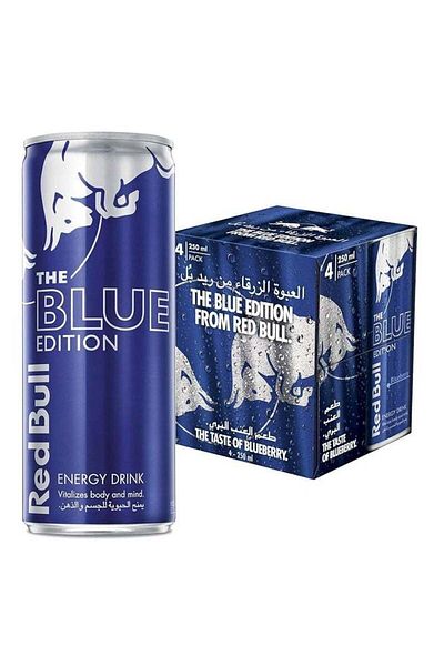 Red Bull Energy Drink Blueberry Flavor 250ml ×4 Pieces