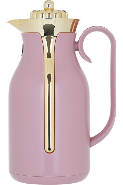 Timeless Riyana Thermos, 1 Liter, Gold Lid, Glass Thermal Inner Liner, Plasti...