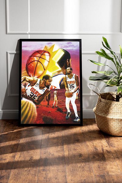 Saturn Pictură înrămată Kevin Durant - Pictură poster NBA de baschet