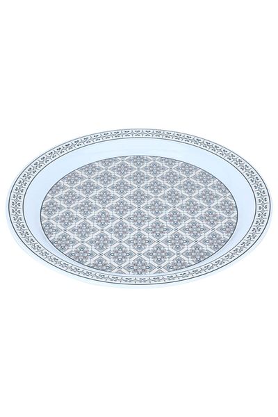 Alsaif Gallery Melamine Plate, Al Saif Gallery, 40 cm, Round - White