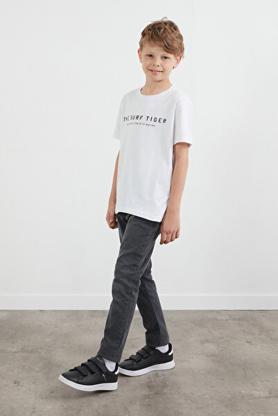 Fulla Moda 100% βαμβάκι The Surf Tiger Printed Boy T-Shirt