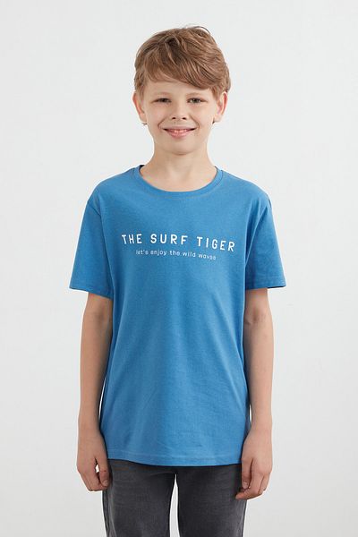 Fulla Moda Tricou pentru băiat 100% bumbac The Surf Tiger Printed