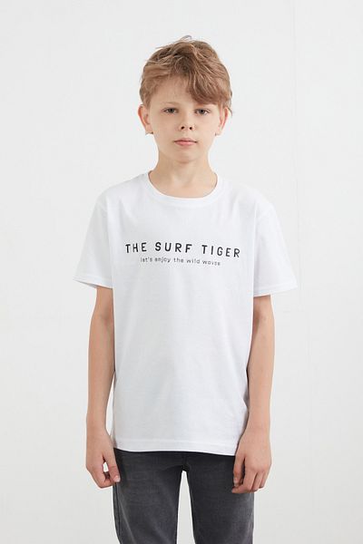 Fulla Moda Tricou pentru băiat 100% bumbac The Surf Tiger Printed