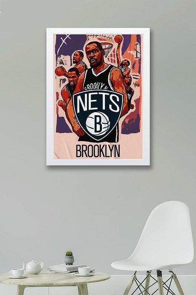 Saturn Επιτραπέζιο με κορνίζα Kevin Durant - Πίνακας αφίσας μπάσκετ NBA
