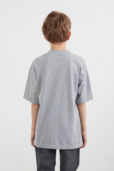 Fulla Moda Αγόρι μπλουζάκι με στάμπα Νέας Υόρκης και αρκουδάκι