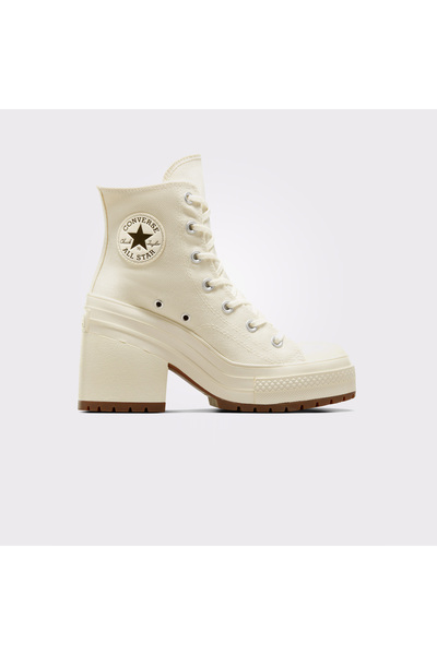 Converse Chuck 70 De Luxe Heel Kadın Krem Platform Sneaker