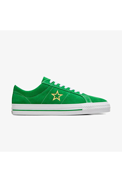 Converse Προς τον καταστροφή, το One Star Pro Suede Unisex Green Sneaker είναι ένα ανδρικό παπούτσια που είναι πραγματικά πράσινο.