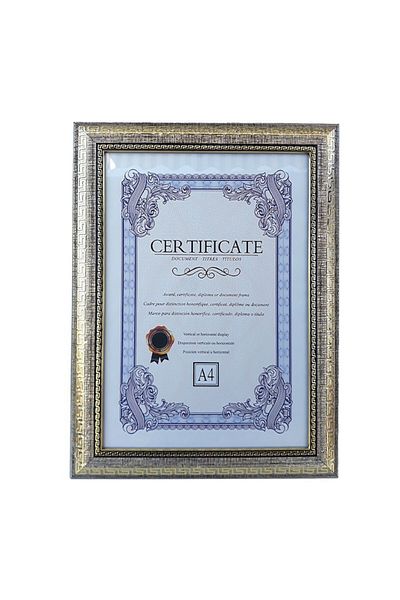 Blusmart Rama foto din plastic cu model grecesc pentru documente A4, 26x35 cm, M2