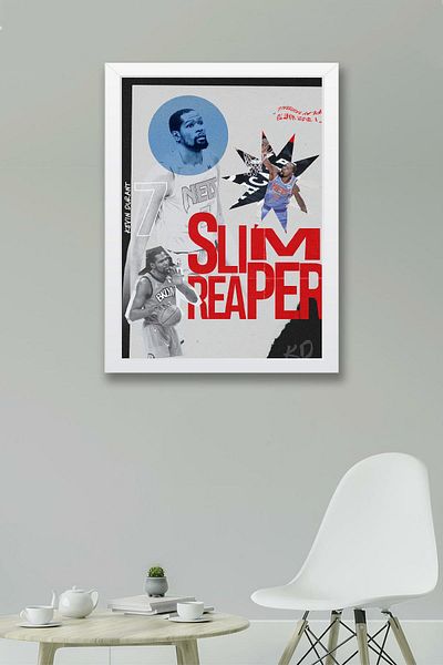 Saturn Pictură înrămată Kevin Durant - Pictură poster NBA de baschet