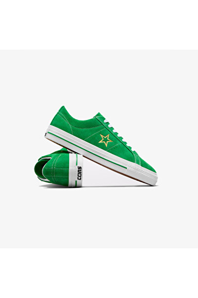 Converse Προς τον καταστροφή, το One Star Pro Suede Unisex Green Sneaker είναι ένα ανδρικό παπούτσια που είναι πραγματικά πράσινο.