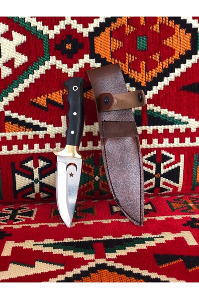 Artabel Doğal Ay Yıldızlı Kamp Bıçağı (Kılıf Hediyeli)